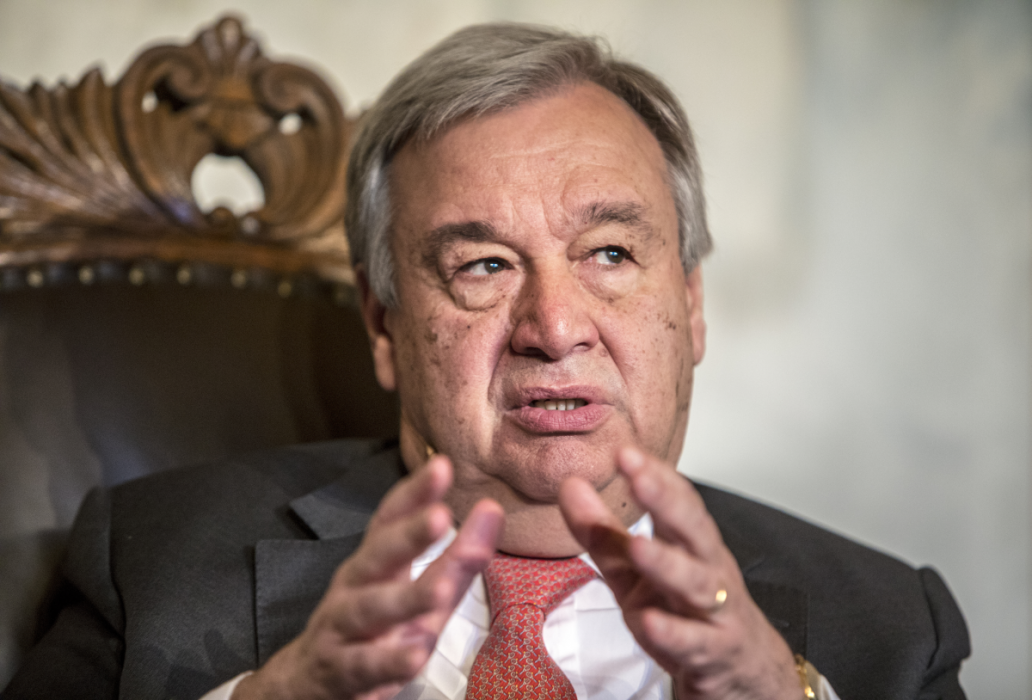 FN:s generalsekreterare António Guterres.