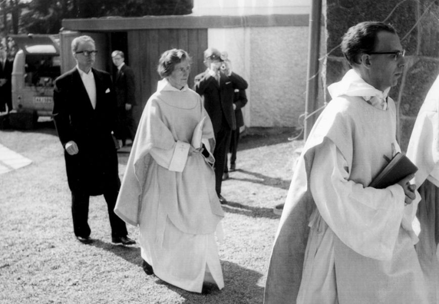 För 50 år sedan blev Margit Sahlin Sveriges första kvinnliga kyrkoherde.