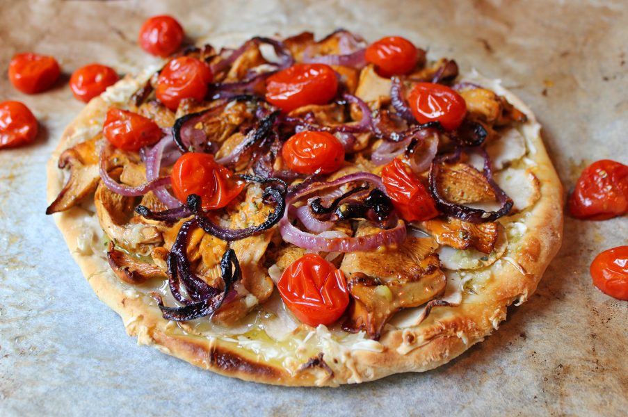 Pizza måste inte ha tomatsås i botten.