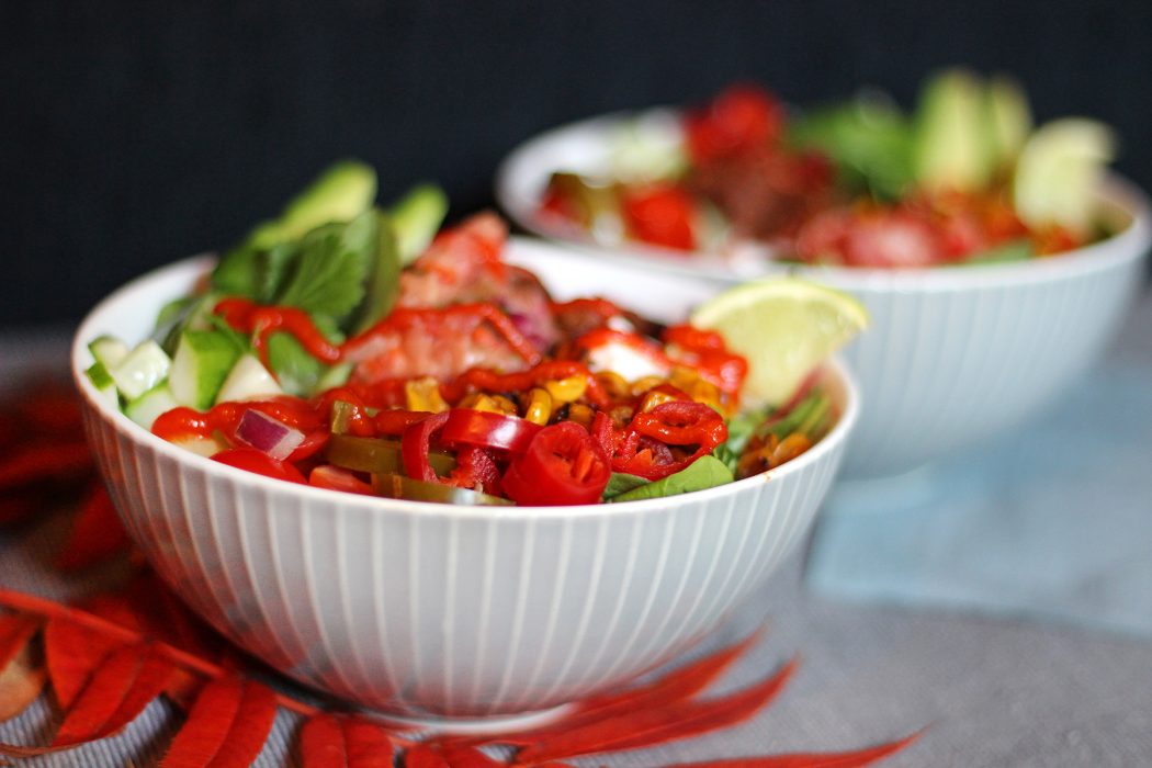 En burrito bowl behöver inte nödvändigtvis innehålla ris.