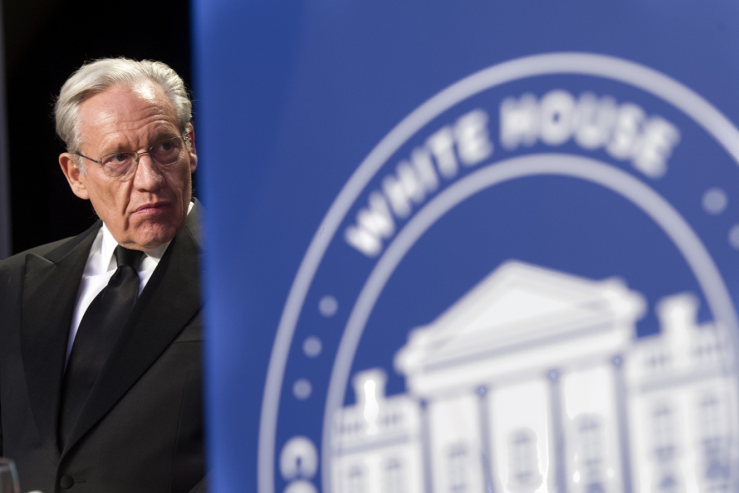 Journalisten Bob Woodward vid Vita husets korrespondentmiddag 2017.