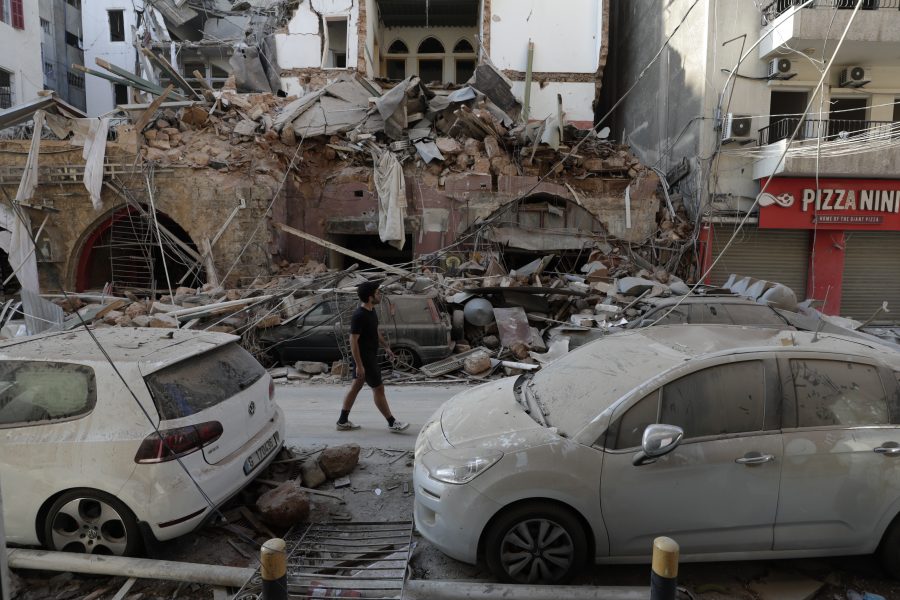 Beirut, Libanon är en stad i ruiner efter gårdagens explosion.