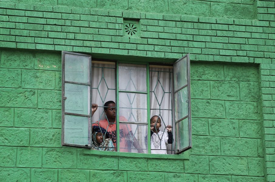 Lockdown i Nairobi i våras.