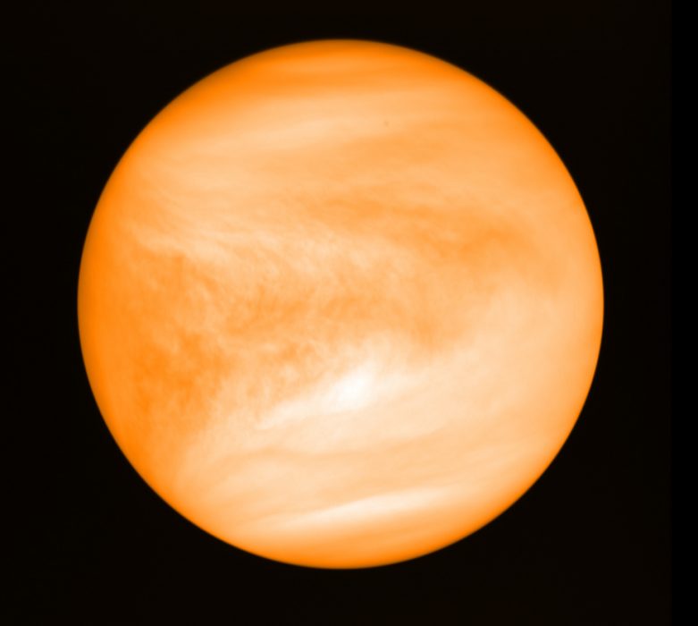 Venus – med ett nyupptäckt ämne i atmosfären som möjligen skulle kunna indikera liv.