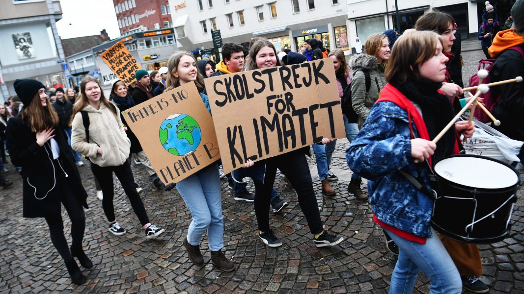 Klimatstrejk i Lund, mars 2019.