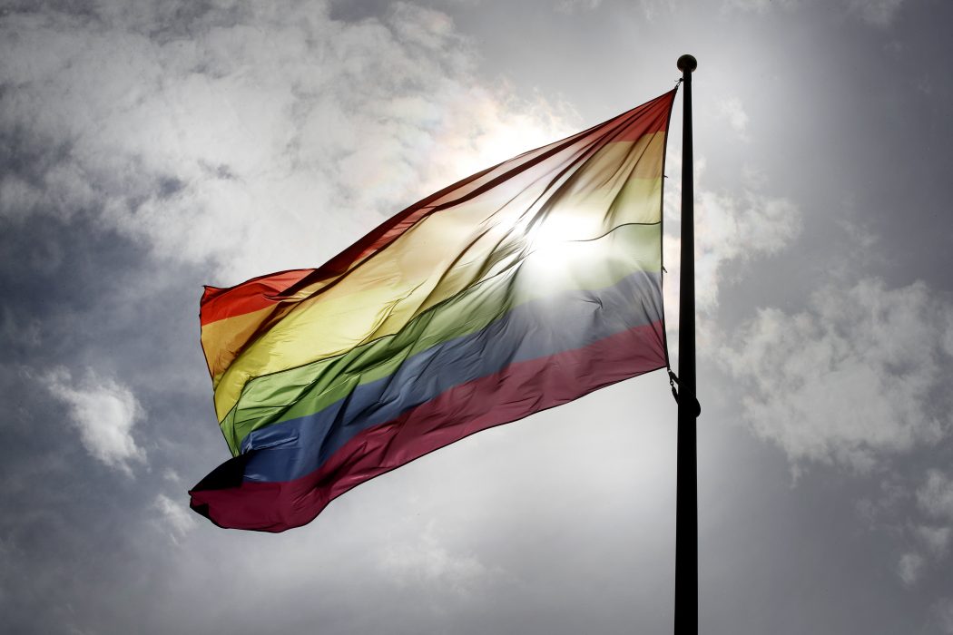 Prideflaggan.