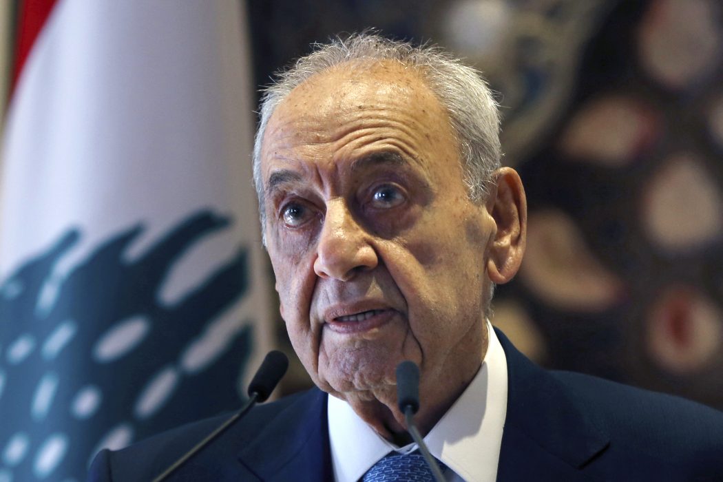 Libanons talman i parlamentet, Nabih Berri.