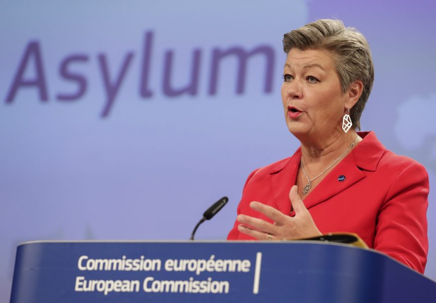 EU:s asyl- och inrikeskommissionär Ylva Johansson.
