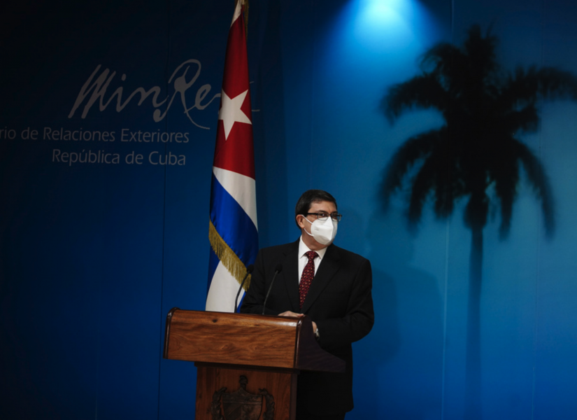 Kubas utrikesminister Bruno Rodríguez Parrilla presenterade den årliga rapporten om effekten av de amerikanska sanktionerna mot landet.