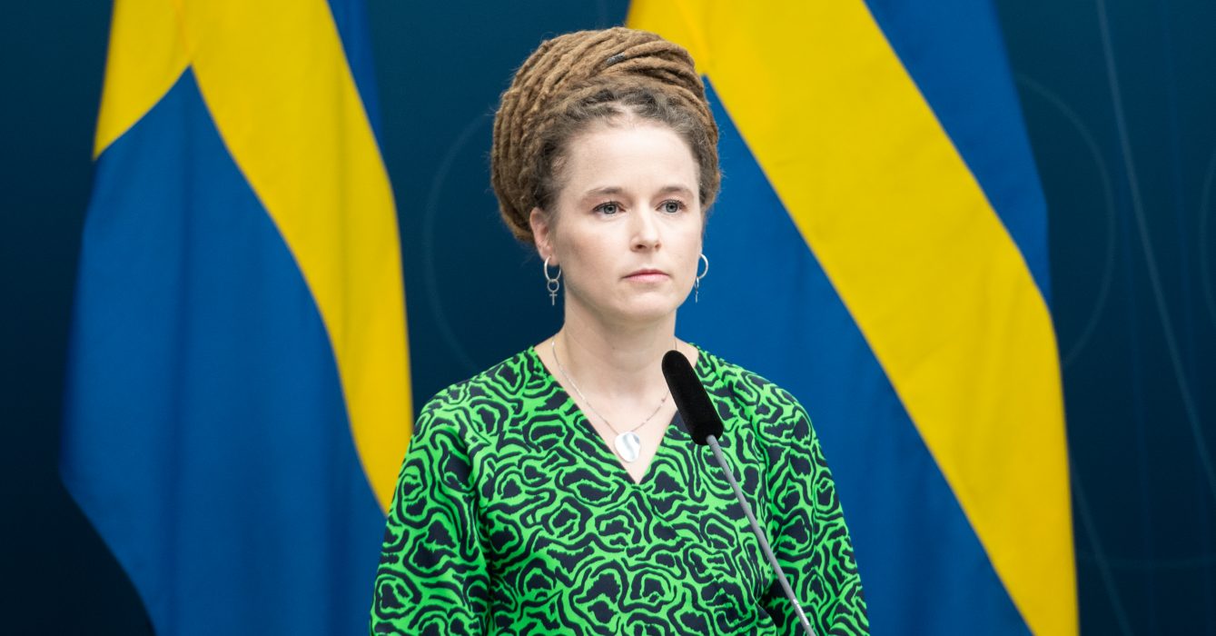 Kultur- och demokratiminister Amanda Lind (MP).