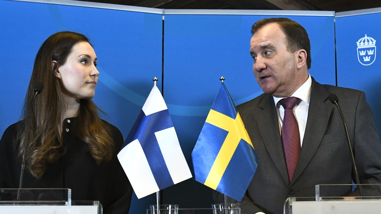 Finland och Sverige – här i form av statsministrarna Sanna Marin och Stefan Löfven – trycker på för minst 55 procent i utsläppsminskning i EU till år 2030.