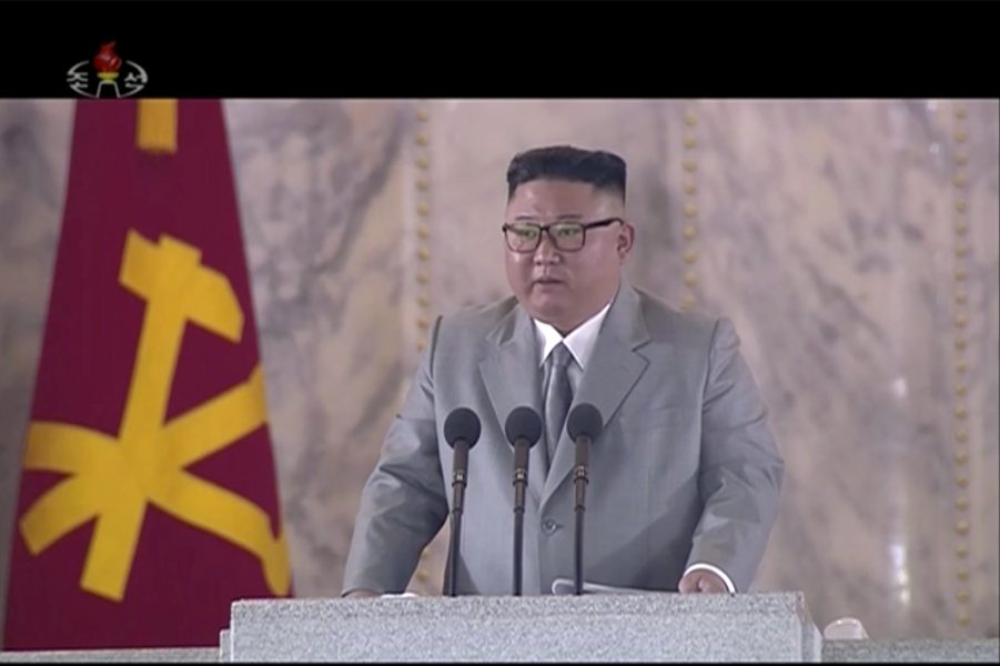Kim Jong-Un visade upp en ovanligt mild sida under sitt tal till folket.