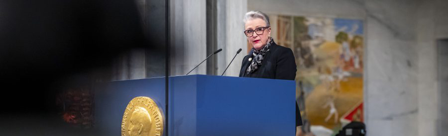 Norska Nobelkommitténs ordförande Berit Reiss-Andersen.
