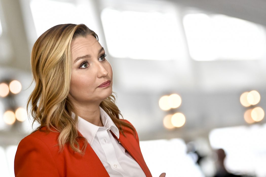 Kristdemokraternas partiledare Ebba Busch.