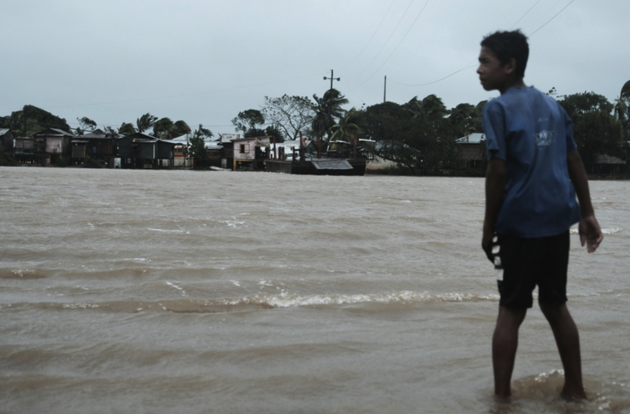 Mängder av översvämningar drabbade Centralamerika vid Etas framfart.
