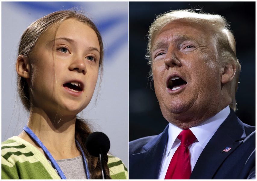 Greta Thunberg och Donald Trump är båda nominerade till Nobels fredspris.