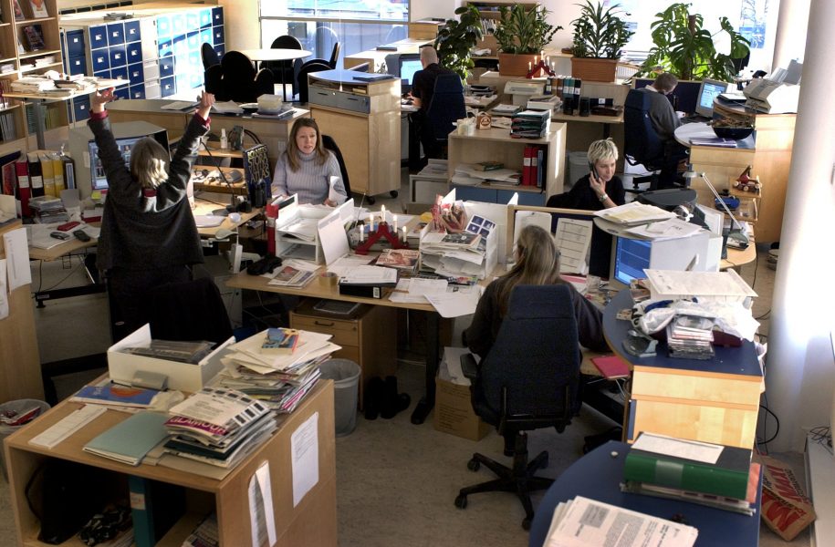 Klassisk kontorsmiljö anno 2003.