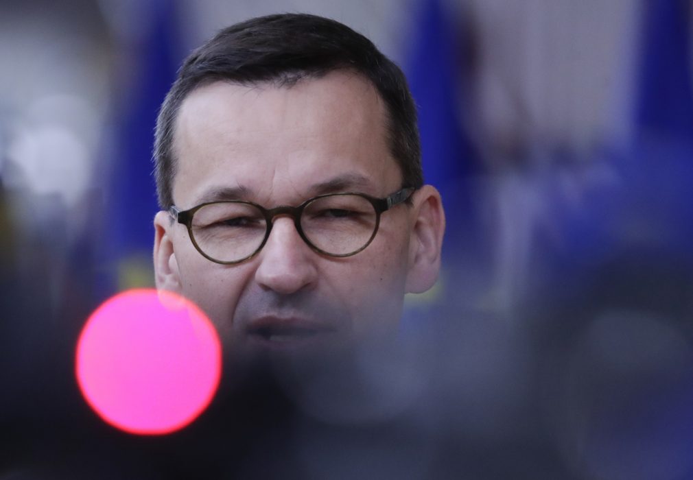 Polens premiärminister Mateusz Morawiecki tar strid för sin vetorätt inom ett EU som han säger att han inte känner igen sig i.