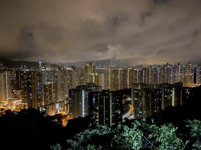 Utsikt från startpunkten för Wilson Trail, Stanley, Hong Kong.
