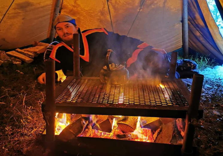 Henrik Andersson är från Gällivare skogssameby och har renarna i skogslandet hela året
