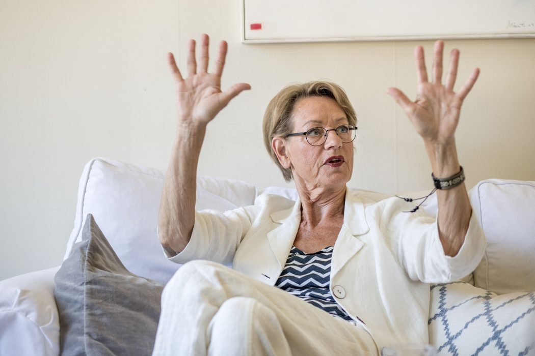 Gudrun Schyman var en grundarna till Feministiskt initiativ 2005.