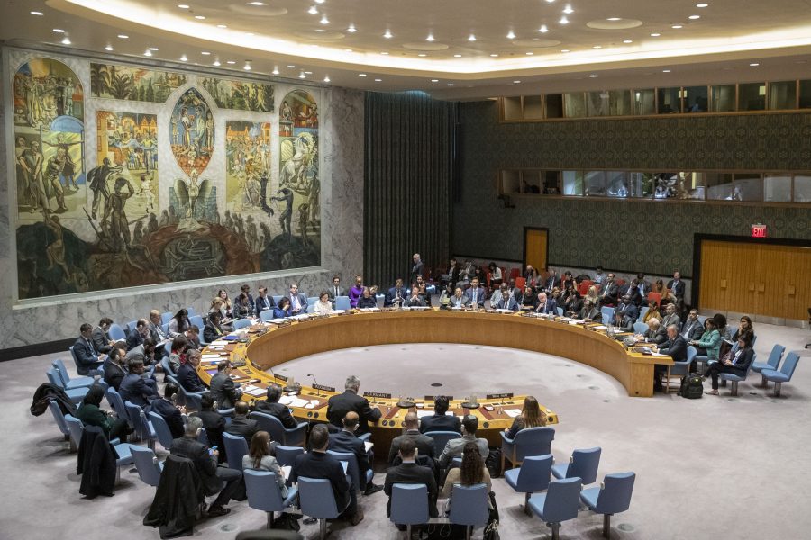FN:s säkerhetsråd under ett möte i november 2019.
