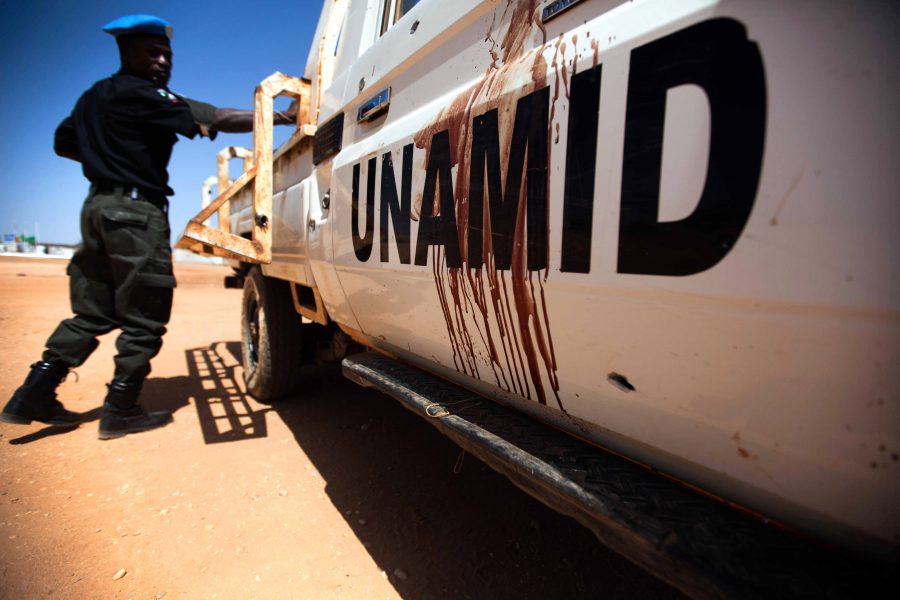 Den fredsbevarande insatsen Unamid lämnar Sudan.