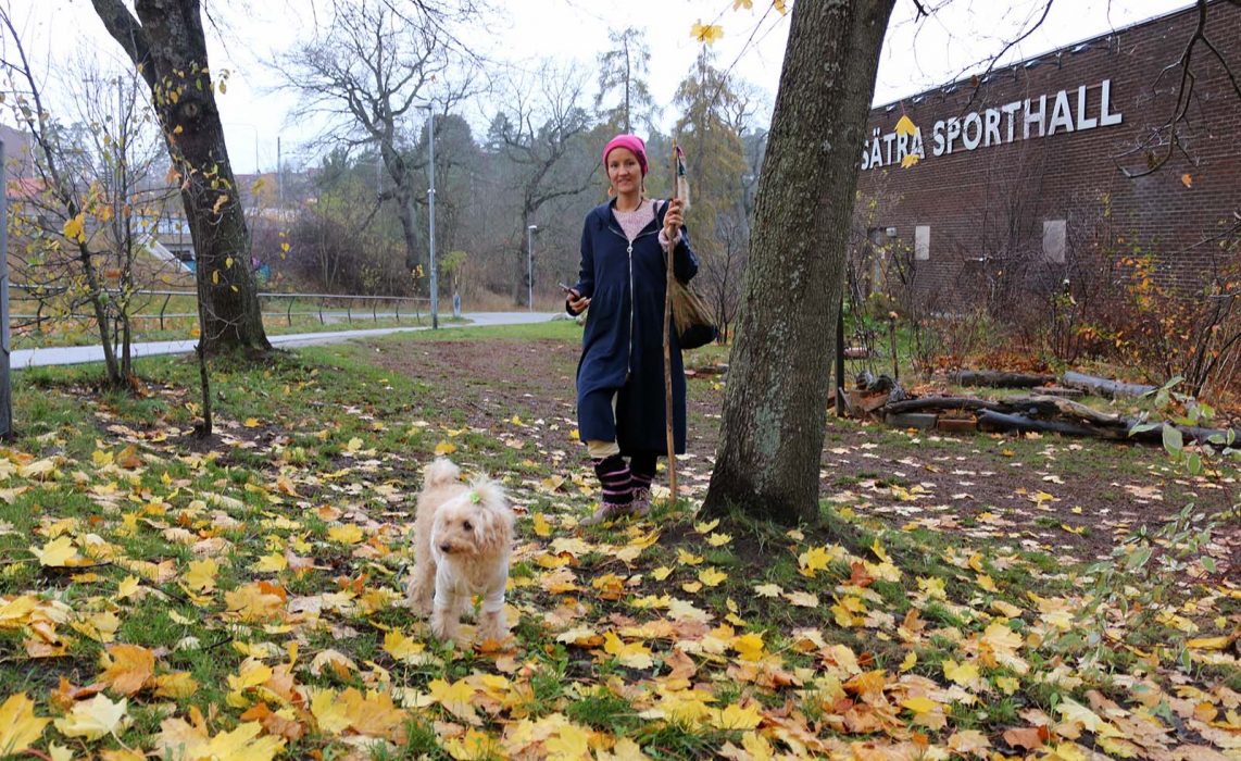 Derly Guzman och hunden Flow är veganer båda två.