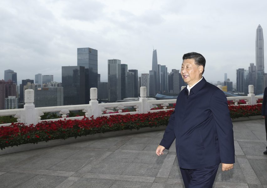 Kinas president Xi Jinping i Shenzhen.