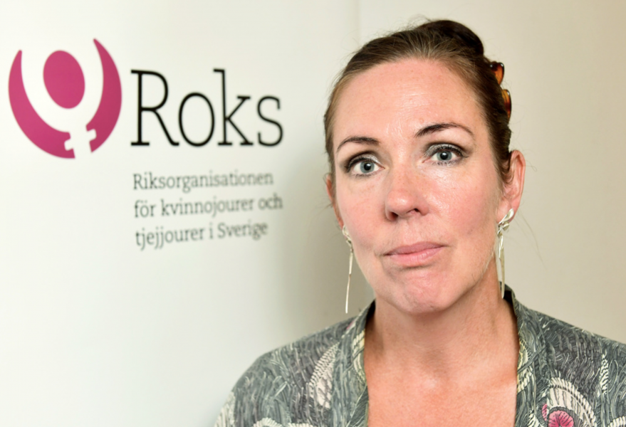 Jenny Westerstrand, ordförande för Roks, Riksorganisationen för kvinnojourer och tjejjourer i Sverige.
