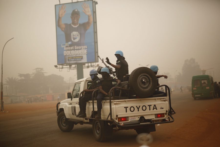 FN:s fredsbevarande insats Minusca i Centralafrikanska republiken.