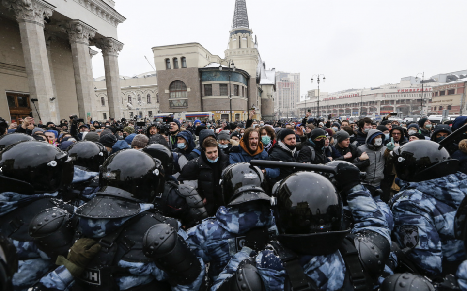 I dag sker förhandling mot de gripna demonstranterna som deltog i Navalnyj-manifestationerna.