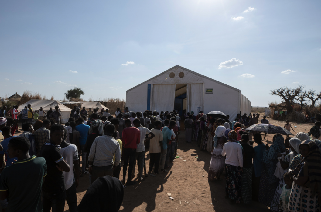Tusentals människor flydde från Tigray i Etiopien när konflikten bröt ut i november.