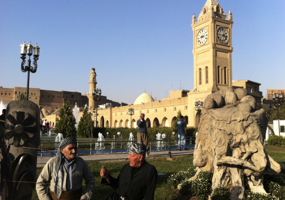 Regionhuvudstaden Erbil i irakiska Kurdistan.