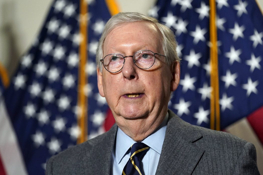 Senatens republikanske minoritetsledare Mitch McConnell.