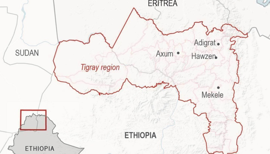 Tigray-regionen i Etiopien.