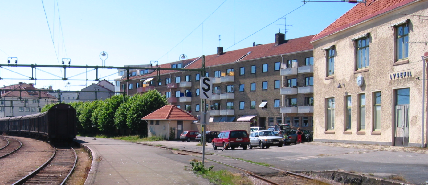Järnvägsstationen i Lysekil.