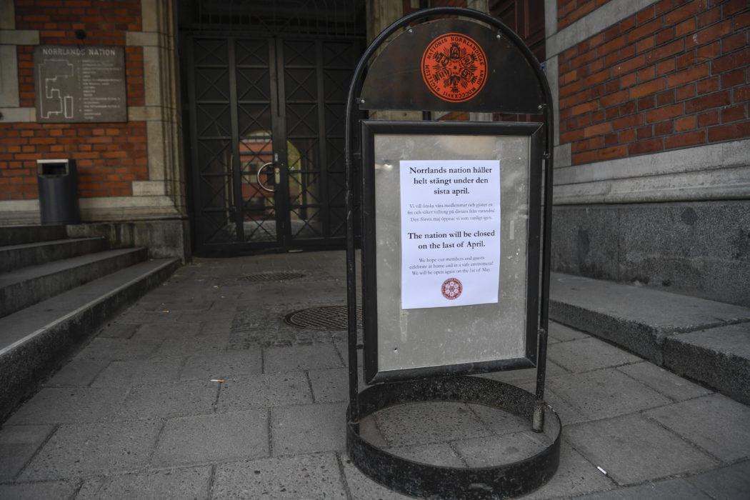 Bilden är från fjolårets inställda valborgsfirande i Uppsala.