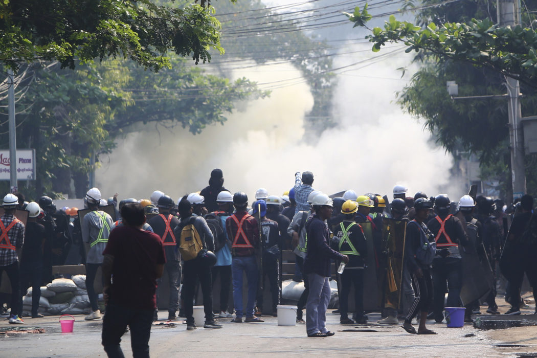 Protesterna i Myanmar fortsätter.
