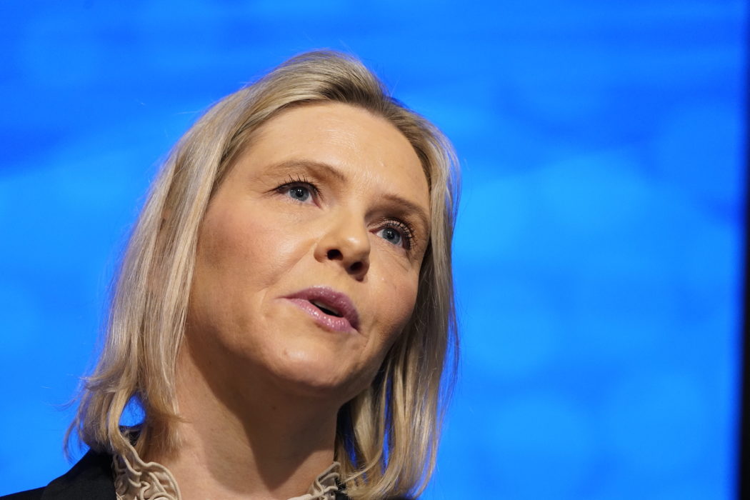 Sylvi Listhaug nomineras till partiledarposten i Fremskrittspartiet.