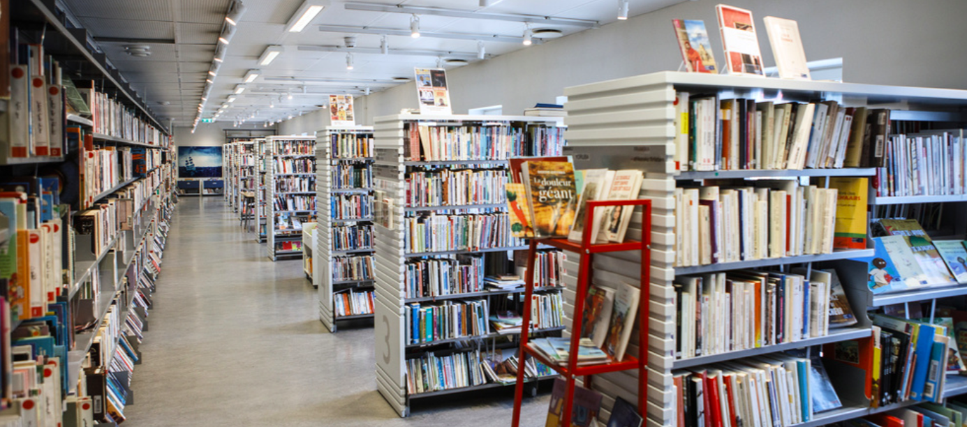 Biblioteken har också drabbats av pandemin.
