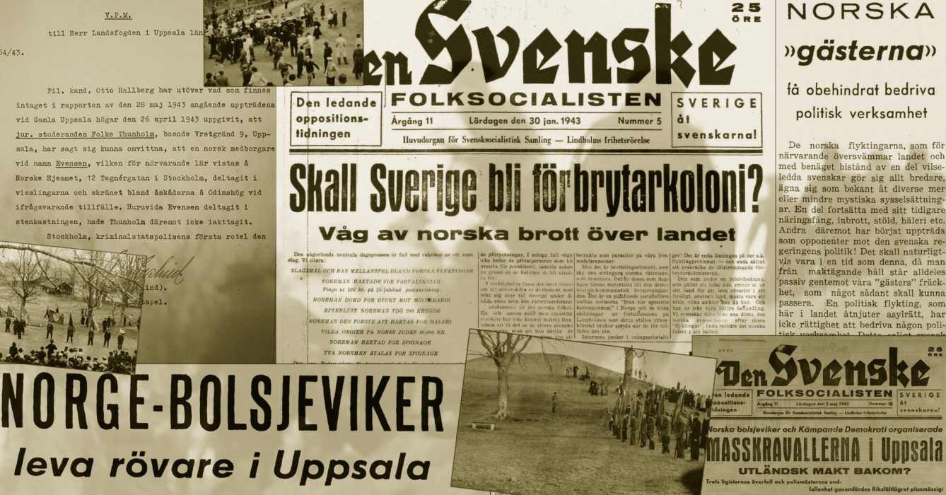 I ett försök att rentvå statspolisens tjänstemän spreds myten om att ”anfallet mot polismän och mötesdeltagare troligen var organiserat av ’främmande makt’".