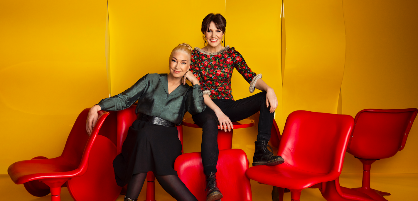Kulturfrågan kontrapunkts programledare Ella Petersson och domare Eva Beckman.