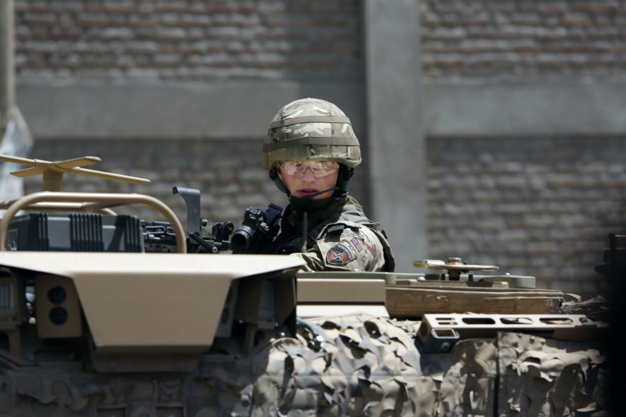 Amerikansk soldat i Afghanistan.