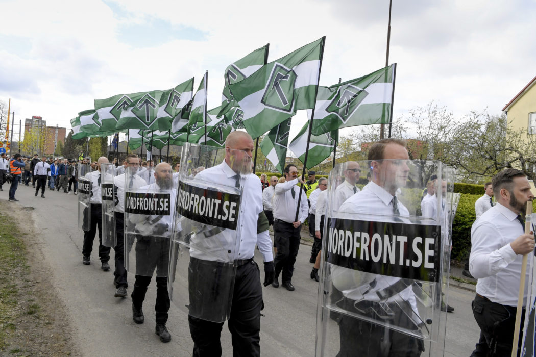 Rasistiska inlägg på en rysk sajt är grunden till domen mot en av de ledande männen inom nazistiska Nordiska motståndsrörelsen.