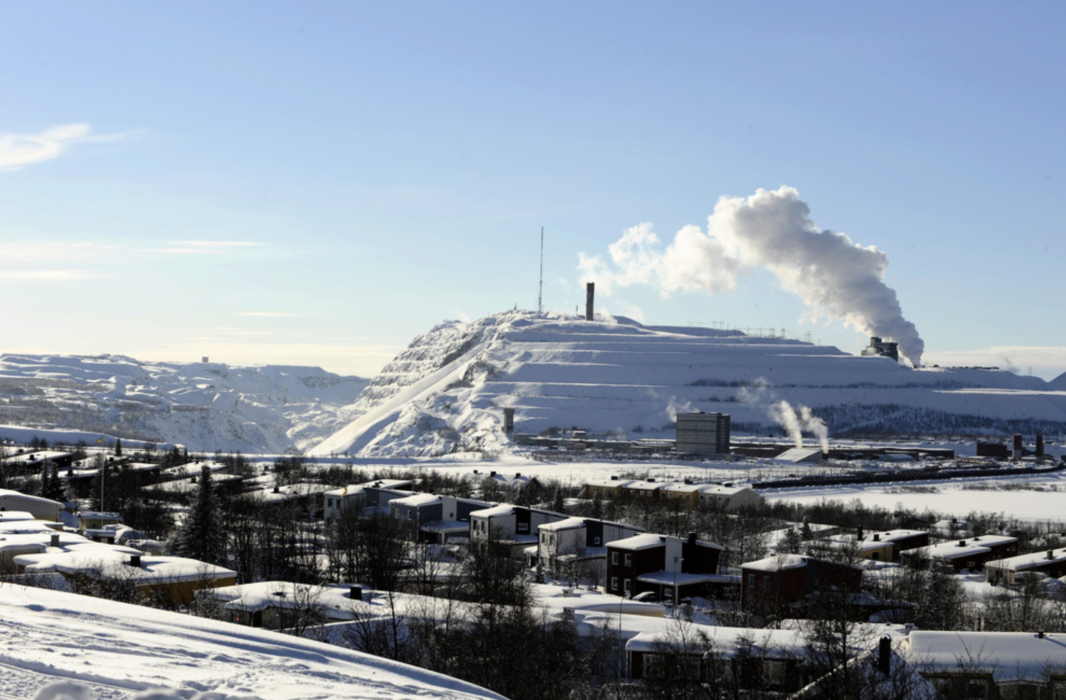 LKAB:s gruva i Kiruna.