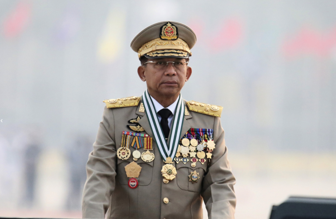 Myanmars militärdikator Min Aung Hlaing.