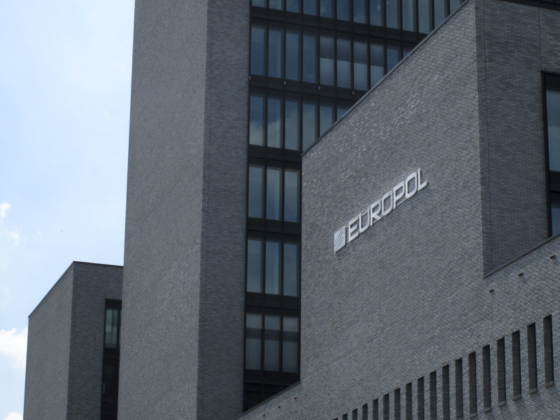 Europols högkvarter i Haag, där svensk polis ska medverka på en pressträff om operationen.