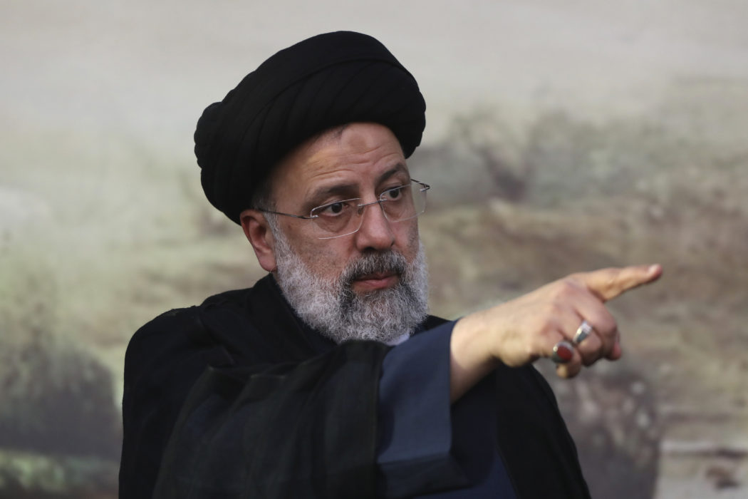 Irans tillträdande president Ebrahim Raisi under sin valkampanj.