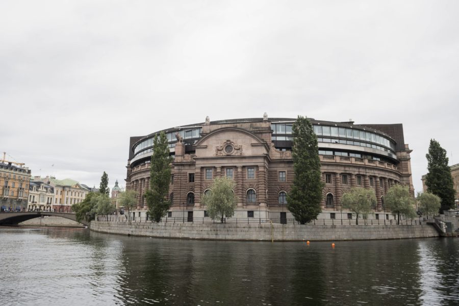 Sveriges riksdag i Stockholm.